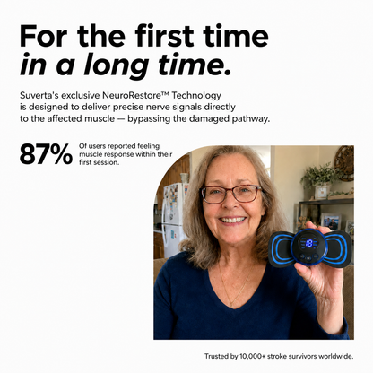 Nerve Restore™ — The At-Home Device That Gives Your Parent's Muscles The Signal The Stroke Disrupted.