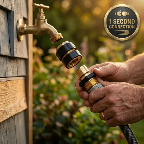 AeroLock Pro — Instant-Connect Garden Hose Coupling