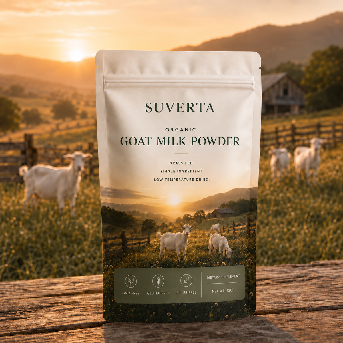 Suverta Organic Goat Milk Powder — Whole-Food Bone Support