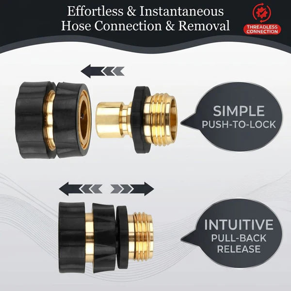 AeroLock Pro — Instant-Connect Garden Hose Coupling