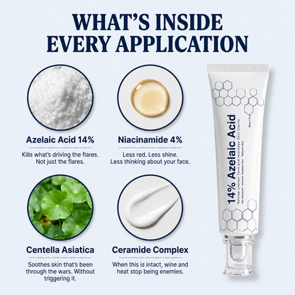 Suverta 14% Azelaic Acid Barrier Cream (Redness Control for Men)