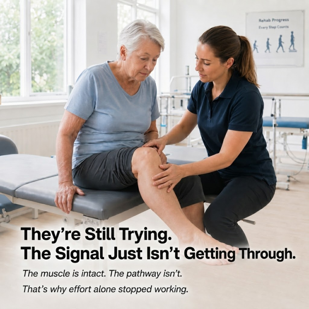 Nerve Restore™ — The At-Home Device That Gives Your Parent's Muscles The Signal The Stroke Disrupted.