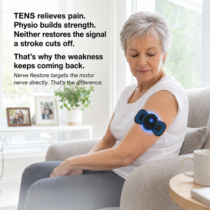 Nerve Restore™ — The At-Home Device That Gives Your Parent's Muscles The Signal The Stroke Disrupted.