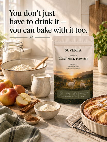 Suverta Organic Goat Milk Powder — Whole-Food Bone Support
