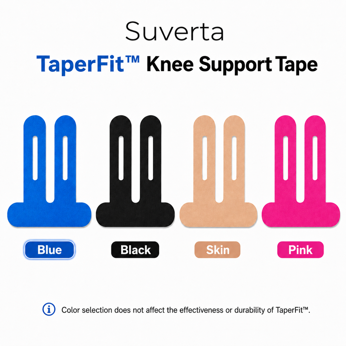 Suverta TaperFit™ Knee Support Tape — Pre-Cut, Non-Slip Comfort